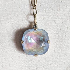 Catherine Popesco iridescent mermaid pendant Swarovski necklace 🧜‍♀️